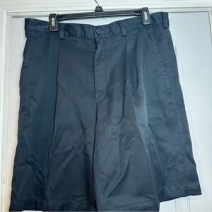 Nike Golf Nike Dri-Fit Navy Pleated Front Golf Performance Shorts Mens 34M